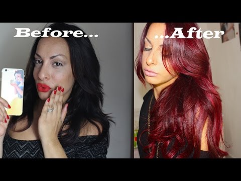 Sensazionale tinta rossa su capelli scuri: ecco come ottenere una trasformazione senza decolorazione!